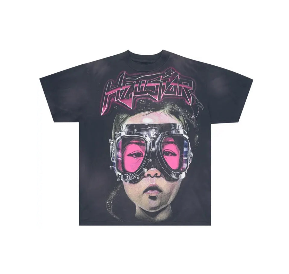Hellstar The Future T-Shirt 'Black/Pink'